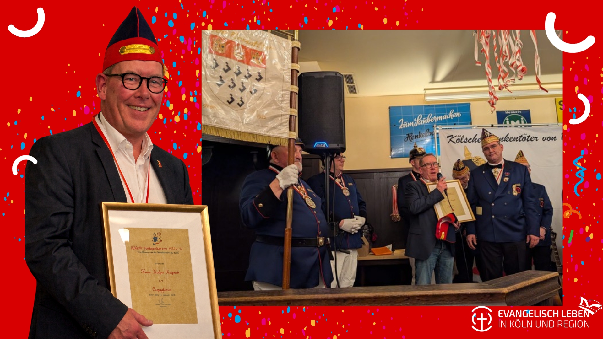 Mehr über den Artikel erfahren „Diese Aufgabe ist für mich eine große Ehre“ – Holger Reiprich, Leiter der Notfall- und Feuerwehrseelsorge, ist in der Karnevalsgesellschaft „Funkentöter“ der erste Regiments-Pfarrer