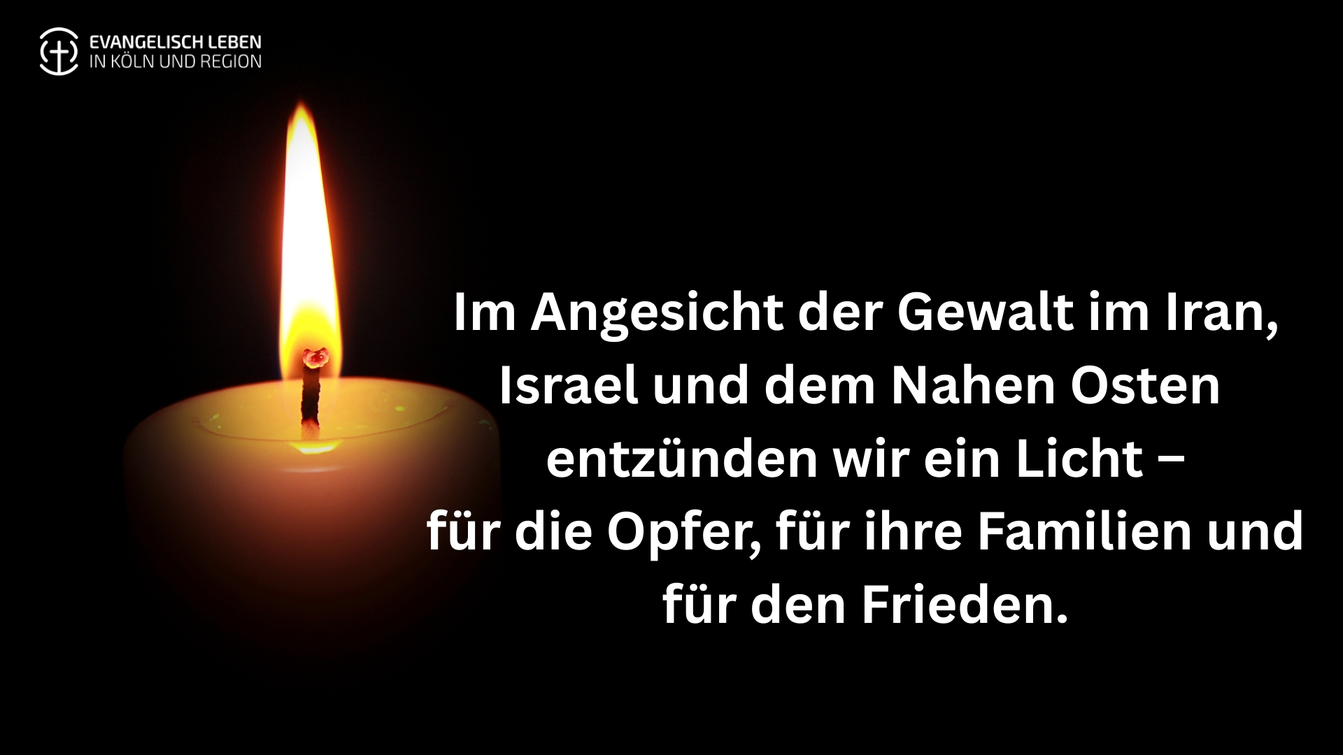 Mehr über den Artikel erfahren Große Betroffenheit angesichts der Gewalt im Iran, Israel und Nahen Osten – Beten für Frieden