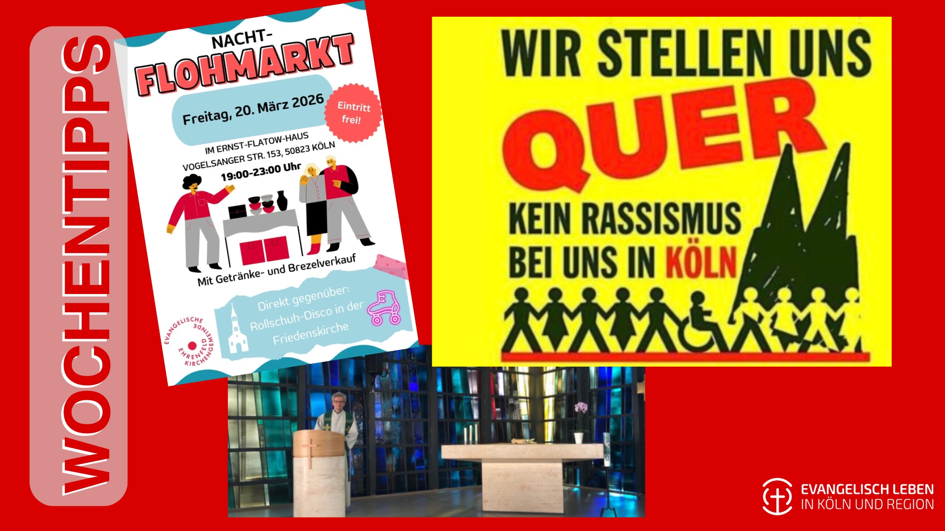 Mehr über den Artikel erfahren Unsere Wochentipps: Köln stellt sich quer und bewegt sich, Rollschuhdisco und mehr